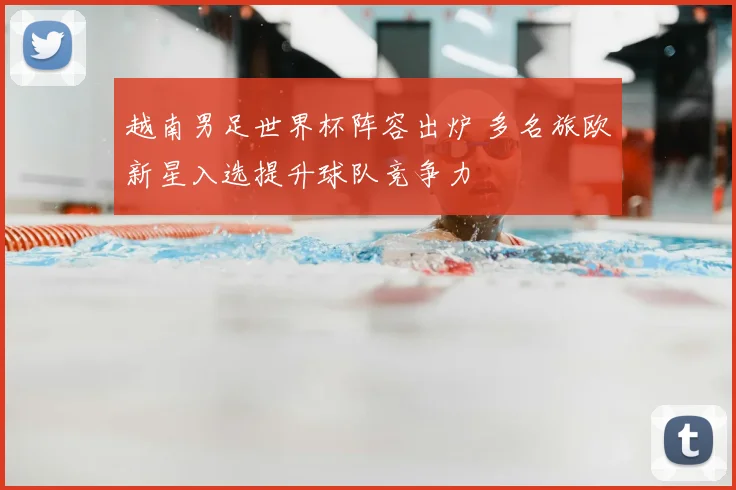 越南男足世界杯阵容出炉 多名旅欧新星入选提升球队竞争力